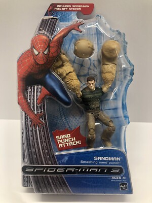 Spider-Man 3 Punch Attack Sandman Smashing Sand Figure