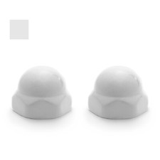 Delta Replacement Ceramic Toilet Bolt Caps - Set of 2 - WHITE