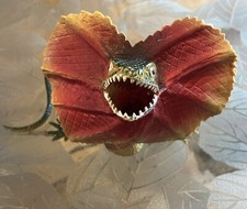 Vtg DILOPHOSAURUS Dinosaur Hard Rubber Figure Toy