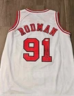Dennis Rodman Custom Signed Jersey #91 NBA Basketball Chicago Bulls JSA COA 🏀
