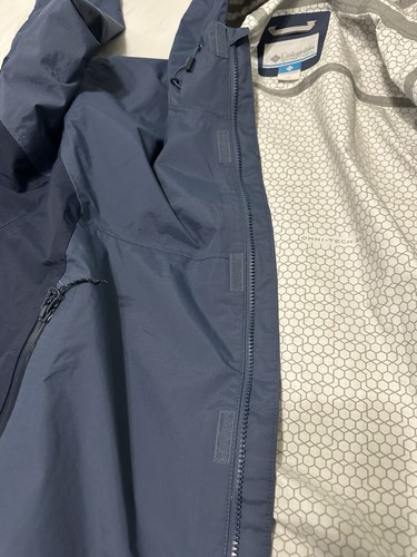 Columbia Jacket Mens XXL Blue Omni Tech 3D Discovery Point Shell NWT Read Below - Picture 13 of 13