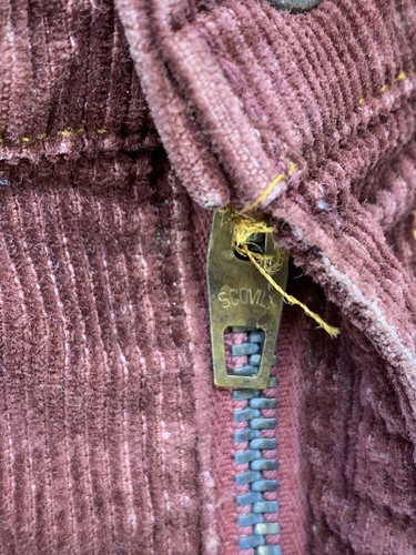 Levis Corduroy Pants Kids Size 12 Altered Vintage Orange Tab Distressed Maroon - Picture 7 of 11