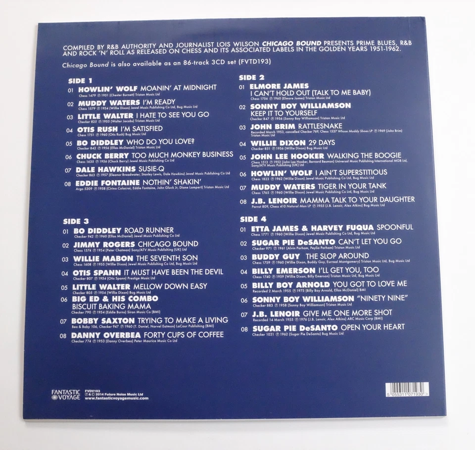 CHICAGO BOUND LP N MINT VINYL Rare 2lp Best Of Album Chess Blues R&B Rock N Roll - Image 4 of 4