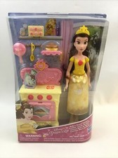 Disney Princess Belle's Royal Kitchen Fashion Doll Playset With Accessories NIP