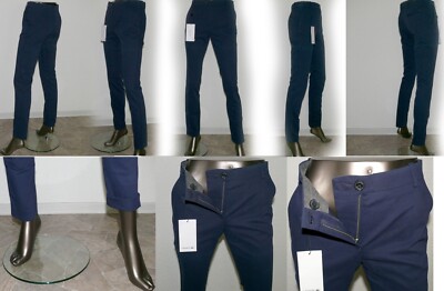 Lacoste Classic HF 2653 166 Leinen Jeans Hose Pantolon Slim Fit 34 bis 44 Navy