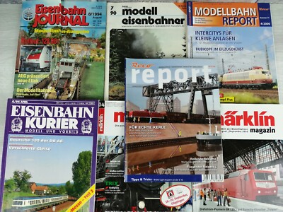 MODELLBAU - LOT 7 ZEITSCHRIFTEN - AUF DEUTSCH - VERSCHIEDENE JAHRE - MODELLBAU