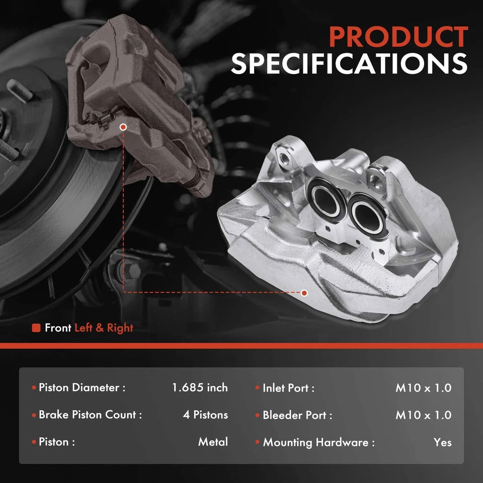 2x Disc Brake Caliper Front LH Left & RH Right Side for Toyota Supra 1993-1998 - Image 2 of 4