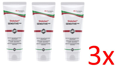 SC JOHNSON Professional Stokolan Sensitive PURE Hautpflegecreme100ml SSP100ML 3X