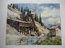 JOHN BOHNENBERGER VINTAGE LARGE AMERICAN REGIONALISM PAINTING LANDSCAPE FACTORY