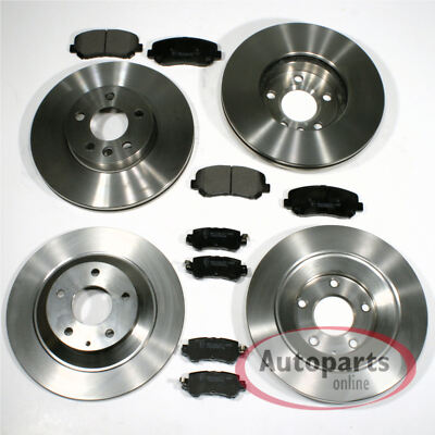 Bremsscheiben Ø 297 mm + Ø 303 mm + Beläge vorne + hinten passend für Mazda CX-5