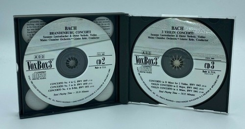 Bach - The 6 Brandenburg Concerti & 3 Violin Concerti (1991, 3-disc CD Set) - Imagen 4 de 4
