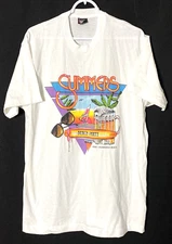 Vintage Single Stitch FT Lauderdale Summer beach party Graphic Shirt size XL