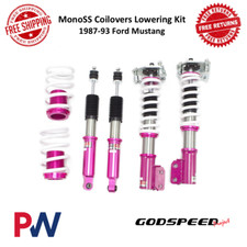 Godspeed Monoss Coilover Lowering Kit Front And Rear For 1987-1993 Ford Mustang Godspeed Monoss Coilover Lowering Kit Front And Rear For 1987-1993 Ford Mustang