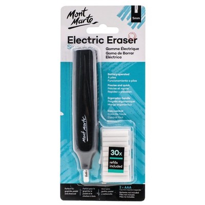 Electric Eraser Kit Includes 30 Eraser Refills Graphite Color Pencil Artist