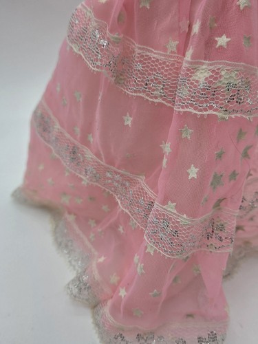 Vintage 1985 Dream Glow Barbie #2248 REPLACEMENT Pink Dress w/Stars - Picture 9 of 19