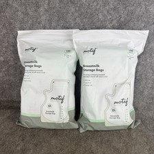 2 Packs Motif Medical Breast Milk Storage Bags 8oz- 100 count per pack