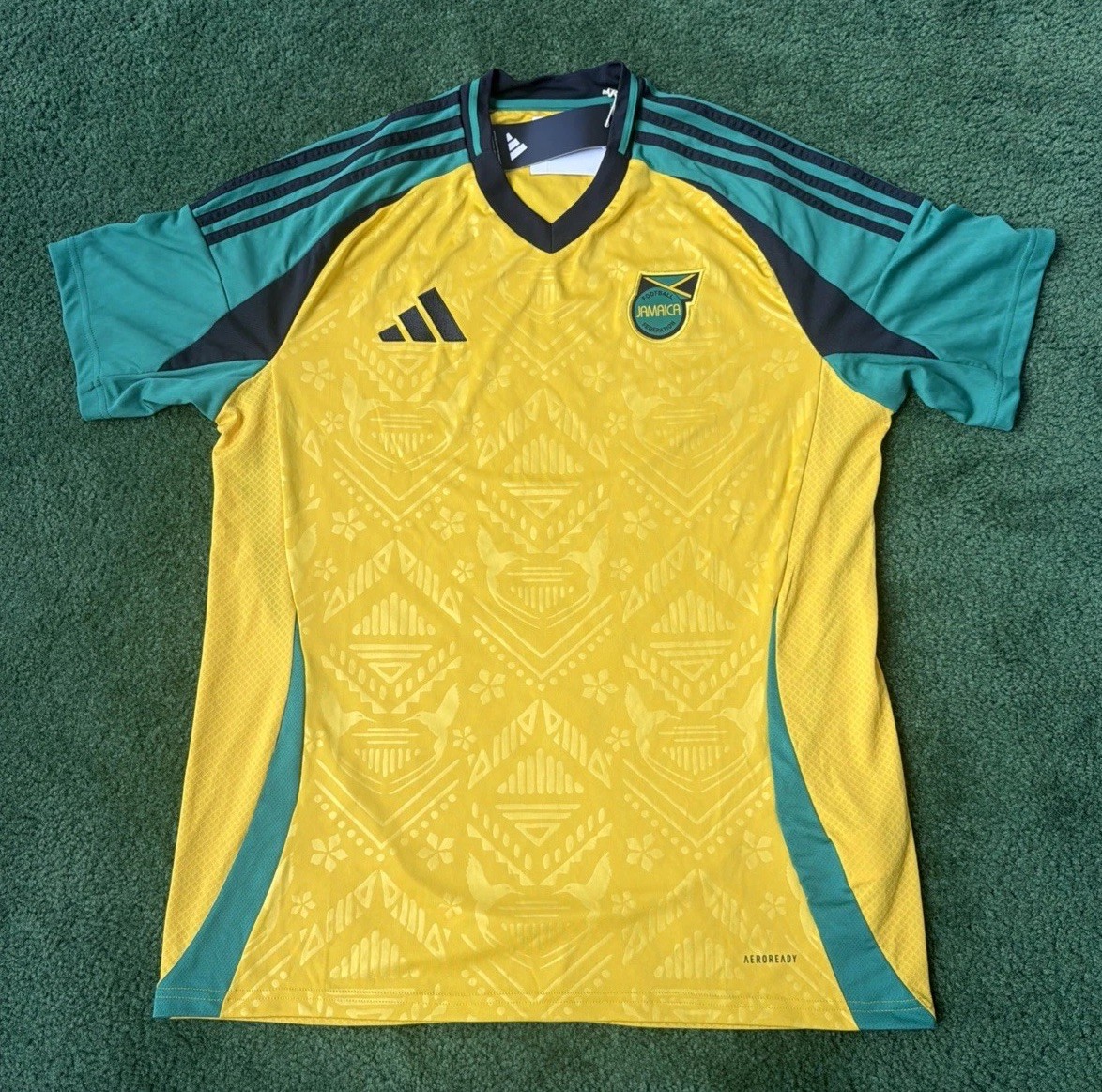 Adidas Jamaica Home Football/Soccer Jersey Size Large Reggae Boyz