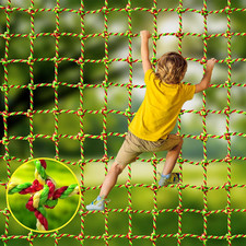 Climbing Net, 3.3Ft X 6.6Ft Polyester Climbing Cargo Net for Kids Outdoor, Heavy