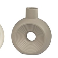 Dekovase Candy Mit Lochdesign Relief H. 21Cm Matt Braun Keramik Formano Wa