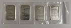 Lot of (4)- 1 Oz. .999 Silver Johnson Matthey JM Bars - Consecutive Serial #s