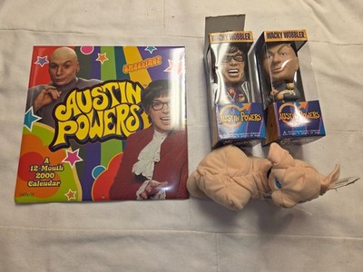 Austin Powers Mr Bigglesworth Talking Plush Cat 1999 Wacky Wobbler Dr Evil works