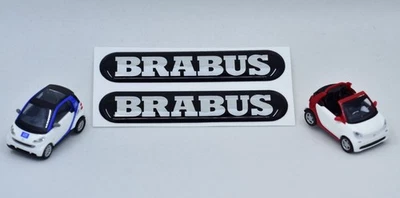 2er Set Smart 451/453 Mercedes G Brabus 3D Emblem - 65x15mm 3D Aufkleber Sticker - Bild 1 von 4