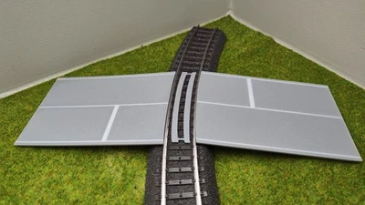JERKUI 3D DRUCK UND MODELLBAU H0 Zubehör - H0 Bahnübergang für Märklin C-Gleis - Eingleisig-100x70mm - H0 1:87