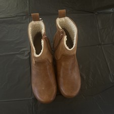 Universal Thread Neutral Brown Memory Foam Ankle Maisie Clog Boots Size 7