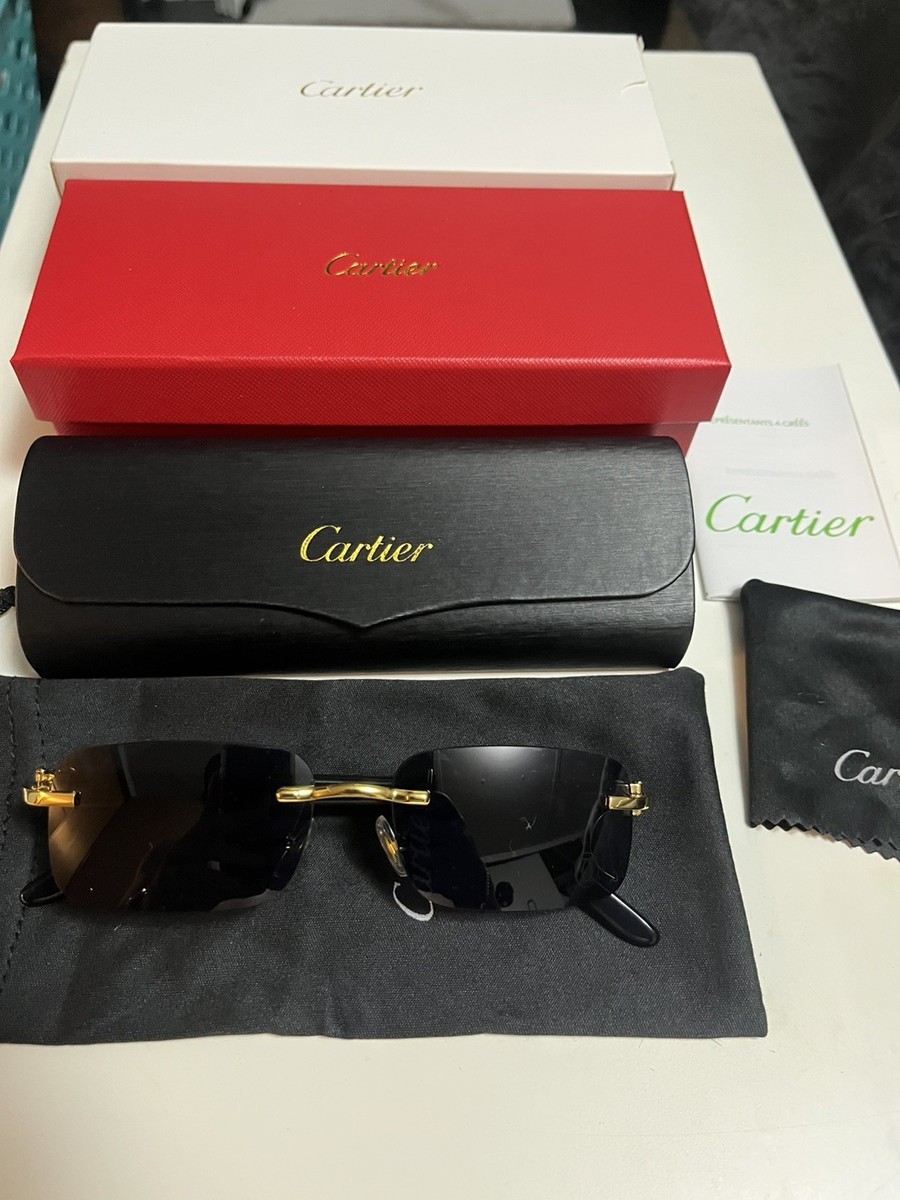 Car tier sunglasses black With Gold Accents -model CT2053 Made In