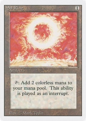 Sol Ring (MP) Revised Edition 3ED Magic MTG