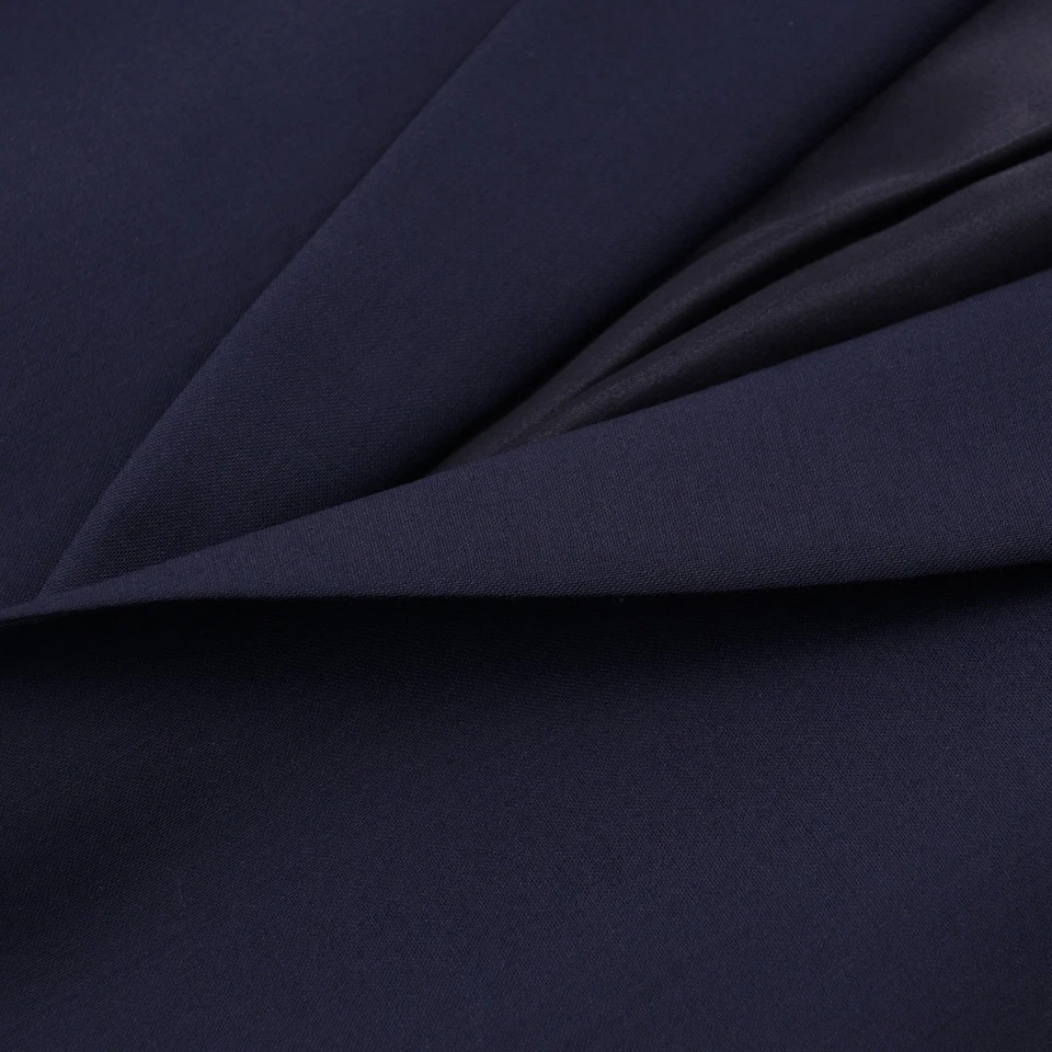 Traje de Lana Boglioli Slim-Fit 'Sforza' Azul Marino Sólido Todo el Año 44L (UE 54L) NUEVO CON ETIQUETAS Foto 4 de 4