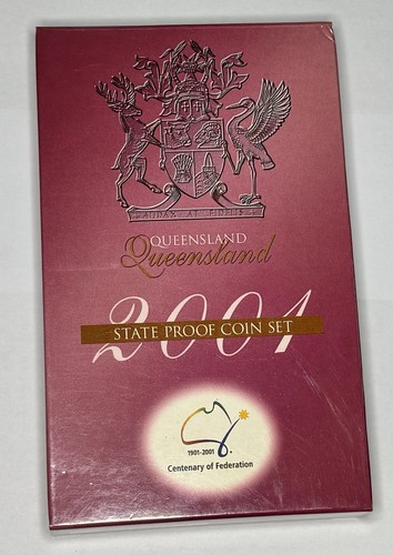 2001 Royal Australian Mint - State Federation - Three Coin Proof Set - QLD - Picture 3 of 3