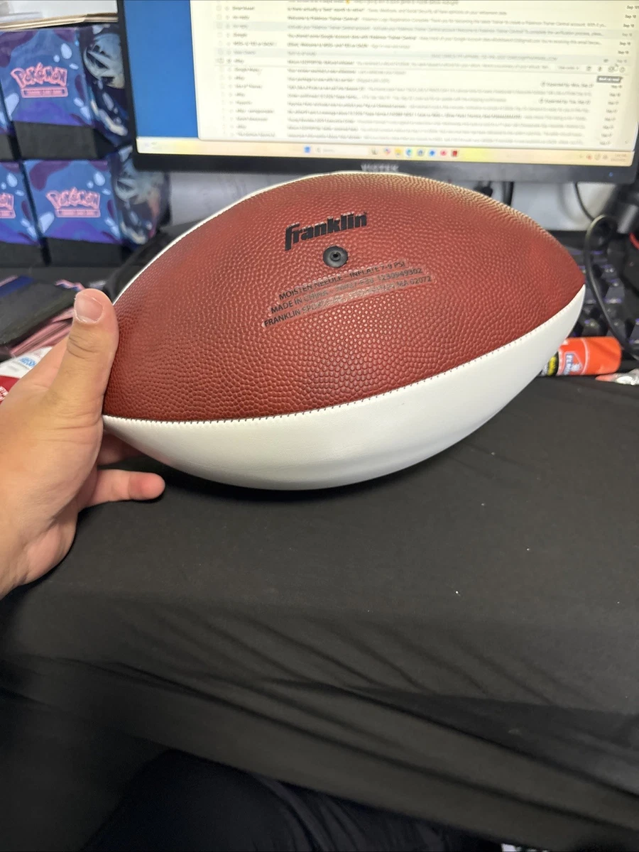 Tetairoa McMillan Signed Ball Authenticated By Fanatics Carolina Panthers