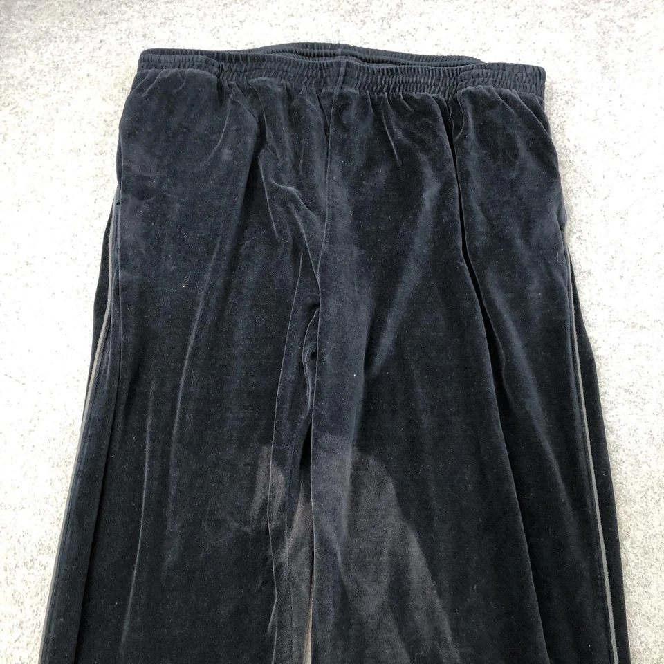Reebok Sweatpants Mens 3XL Black Velour Athletic Track Vintage Y2K - Image 3 of 4