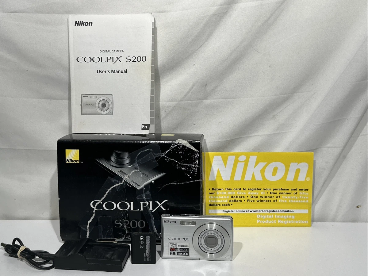 Preços baixos em Câmeras digitais Nikon Coolpix S200 | eBay