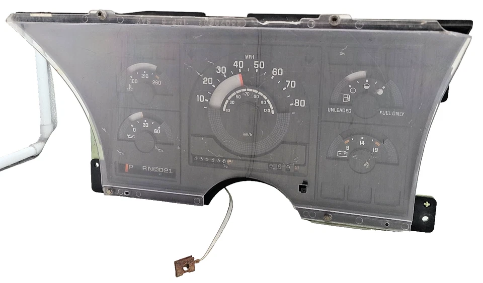 1988-1991 Chevrolet Chevy C/K 1500 2500 3500 Gas Instrument Cluster Speedo 435k - Image 3 of 4