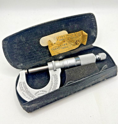 Moore & Wright No.961 0-1'' Micrometer In Original Glasses Style Case