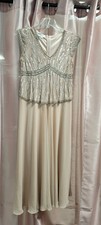 mother of bride dress 12     J Kara Blush Pink Beaded Sleeveless Gown
