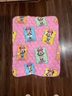 VTG Disney Dundee Minnie Mouse Quilt Baby Blanket Comforter Pink Ballerina 55X42