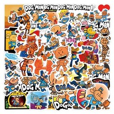 55 Dog Man Detective Dog Graffiti Stickers Scooter Notebook DIY
