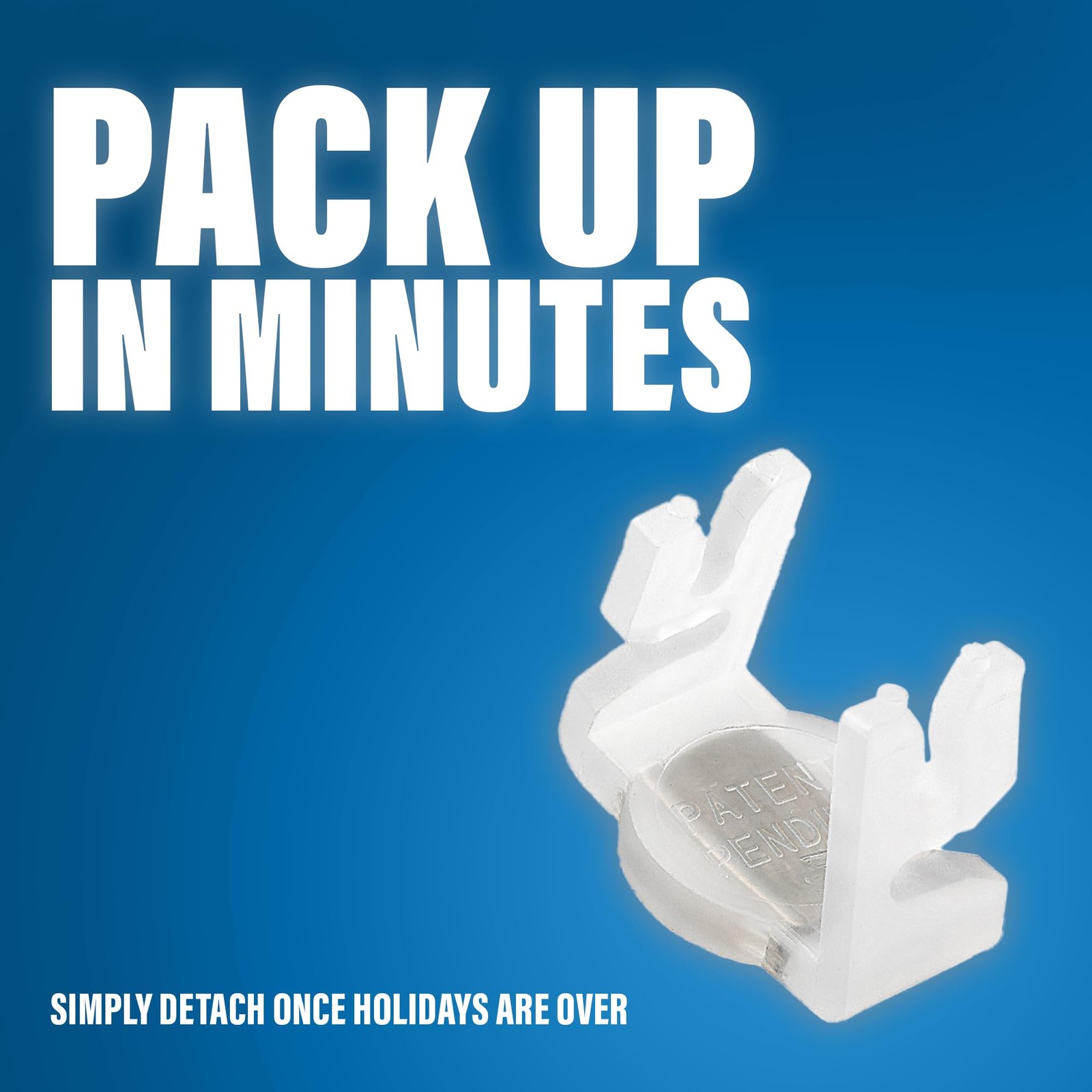 Magnet Clip for C9 Holiday Lighting Sockets, can be Used for Patio Lighting,