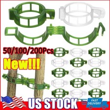 25mm Garden Plant Support Clips Veggie and Tomato Trellis Twine 50/100/200Pcs