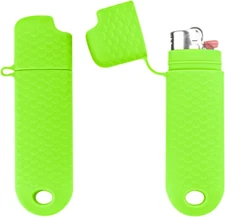 2 Pcs Waterproof Lighter Case Cover Holder for BIC Regular Lighters Sleeve Type 