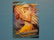 2025 Panini Prizm Blue Wave Justin Herbert Chargers /230!