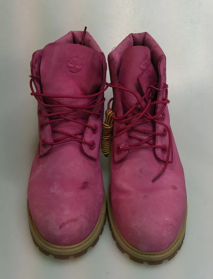 Timberland Botas Para Mujer Talla 7 Rosa Nellie Chukka Nubuck Cuero Zapatos Foto 2 de 4