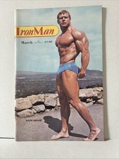 IRON MAN bodybuilding muscle magazine RALPH KROGER & DAN TOBOL/Arnold  Mar 1975