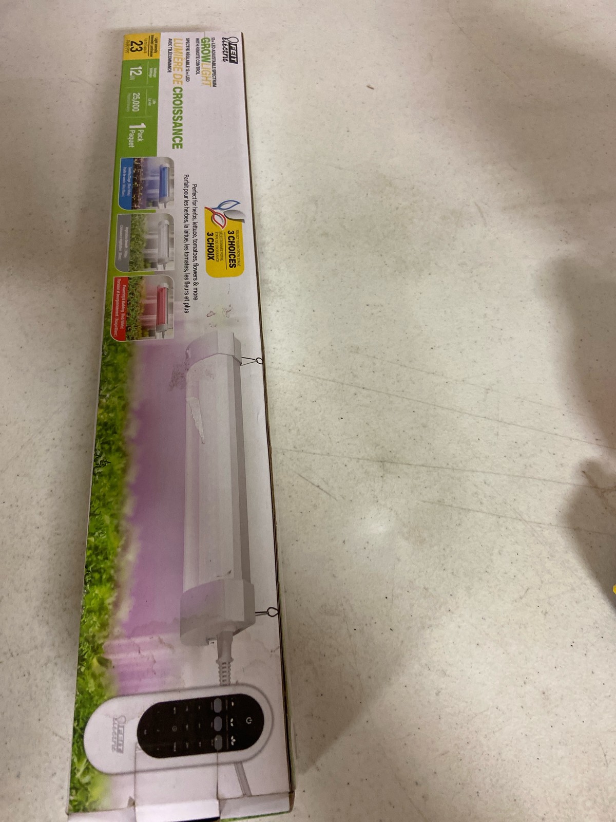 Feit GLP12ADJS/RF/10W LED 1ft 12W White Spectrum Plant Grow 