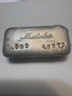 Vintage Mother load Mint 4.68oz 999 Fine Silver Pour Bar (rare)