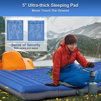Hikenture Ultralight Sleeping Pad Double Sleeping Pad