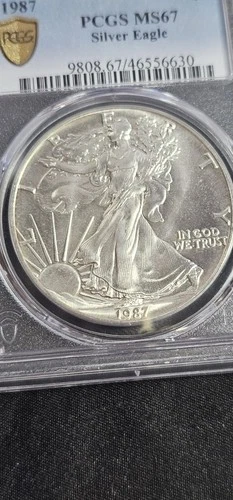 1987 Silver Eagle Ms 67